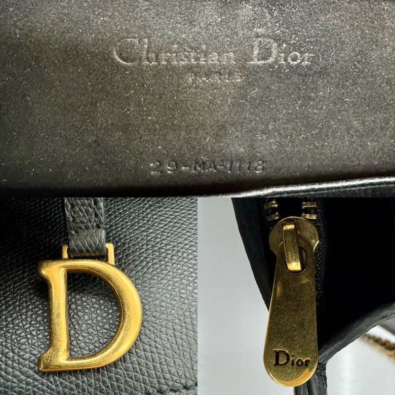 迪奧 Saddle 馬鞍系列皮革鏈條長夾包（WOC）-5