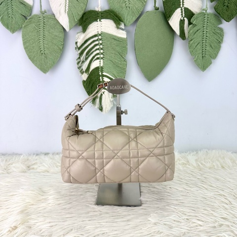 DIOR Travel Nomad Medium 奶茶色金扣飯盒包