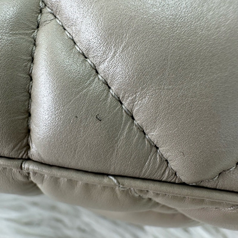 DIOR Travel Nomad Medium 奶茶色金扣飯盒包-9