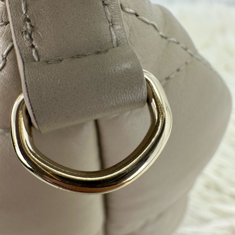 DIOR Travel Nomad Medium 奶茶色金扣飯盒包-13