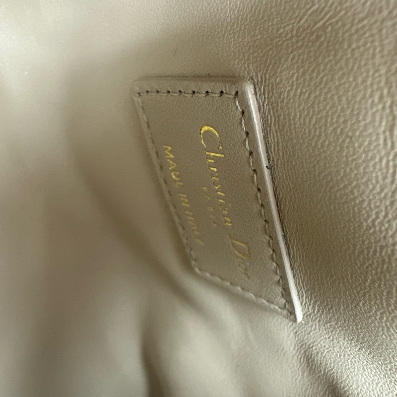 DIOR Travel Nomad Medium 奶茶色金扣飯盒包-23