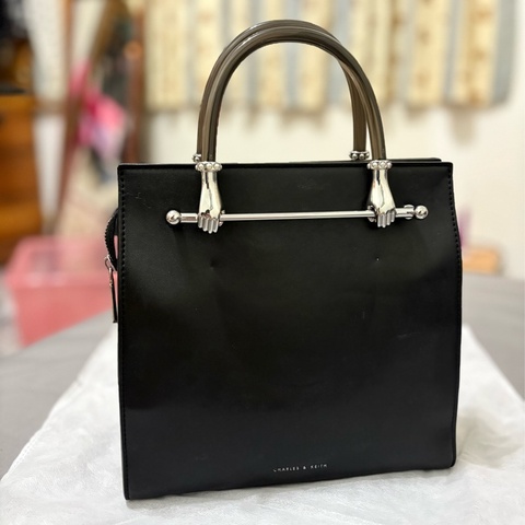 Charles & Keith Curved Handle Tote Bag