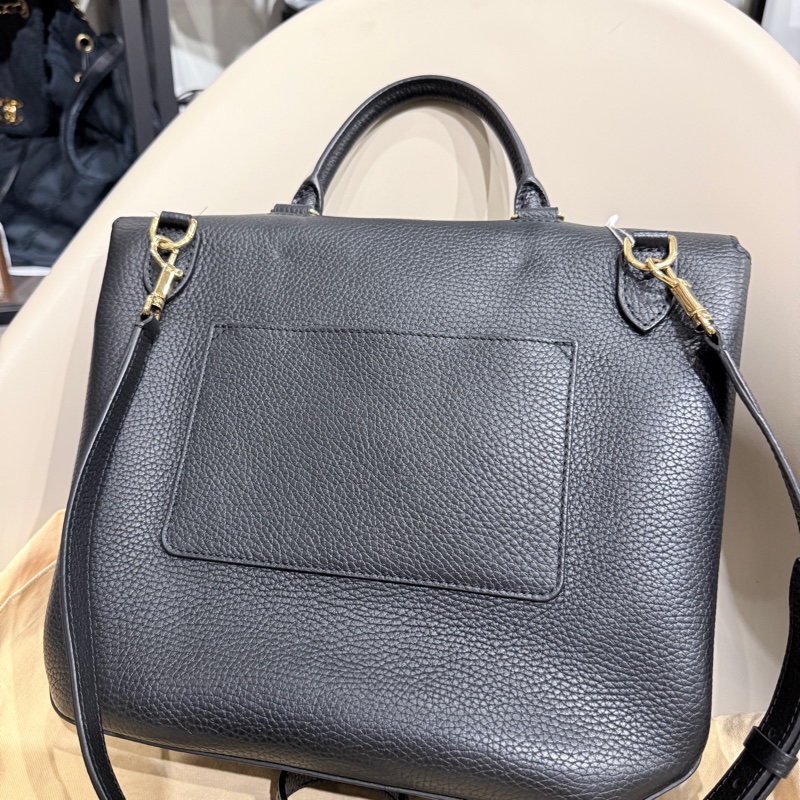 LV✨Louis Vuitton Volta 黑色全皮手提包肩背包翻蓋包-10