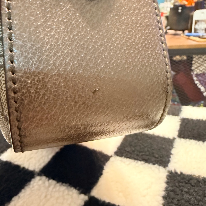 GUCCI 古馳 476466 經典GG Supreme帆布印花雙色織帶相機斜揹包(棕色)-25