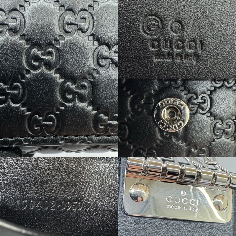 Gucci 古馳 GG Shima 壓紋皮革六連鑰匙包（型號 150402）-6