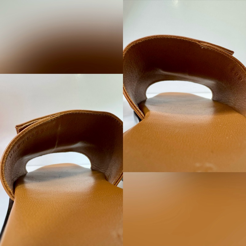 Hermès 愛馬仕 Kelly 扣涼鞋 金棕色-4