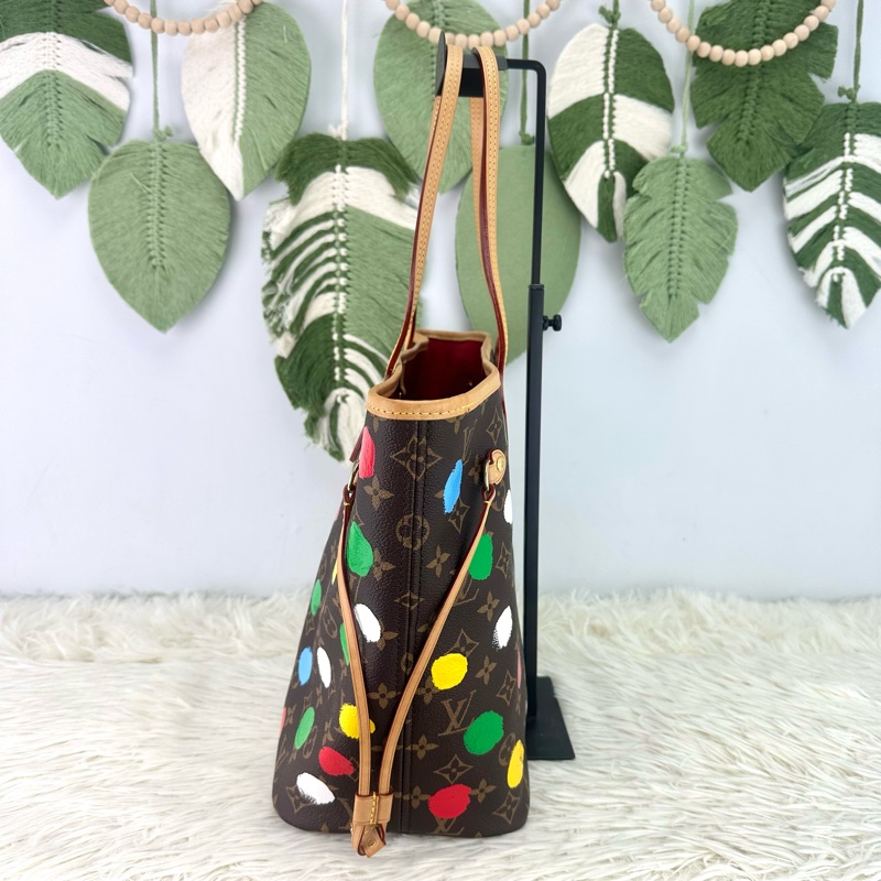 LV 限量款✨草間彌生聯名款NeverFull MM Size-2