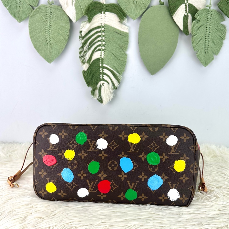 LV 限量款✨草間彌生聯名款NeverFull MM Size-5
