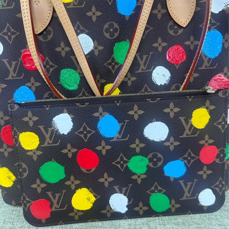 LV 限量款✨草間彌生聯名款NeverFull MM Size-6