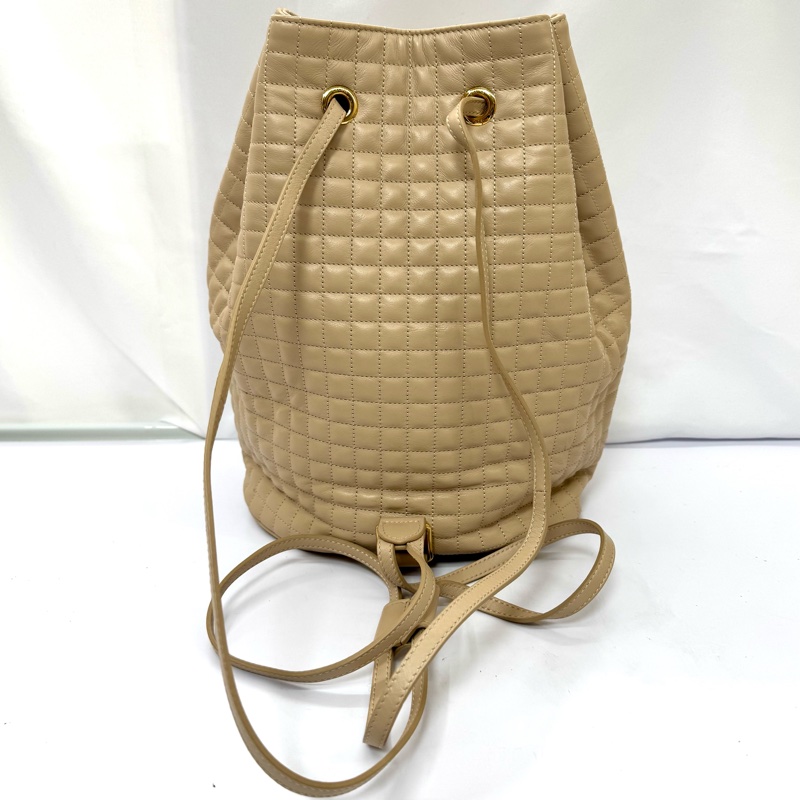 Celine 思琳 小號皮革水桶包/後背包-1