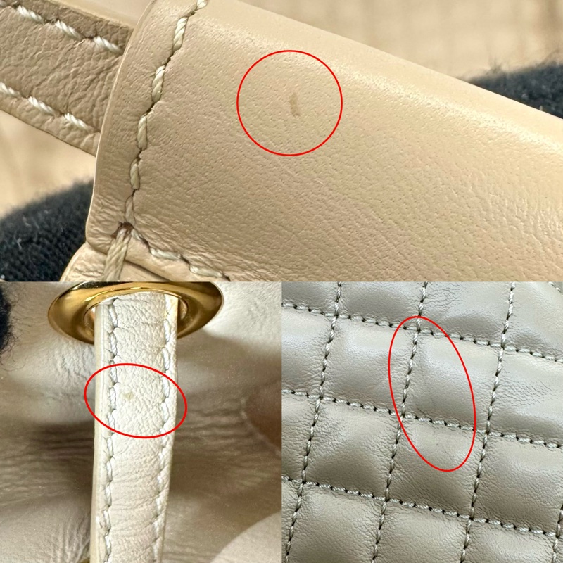 Celine 思琳 小號皮革水桶包/後背包-7