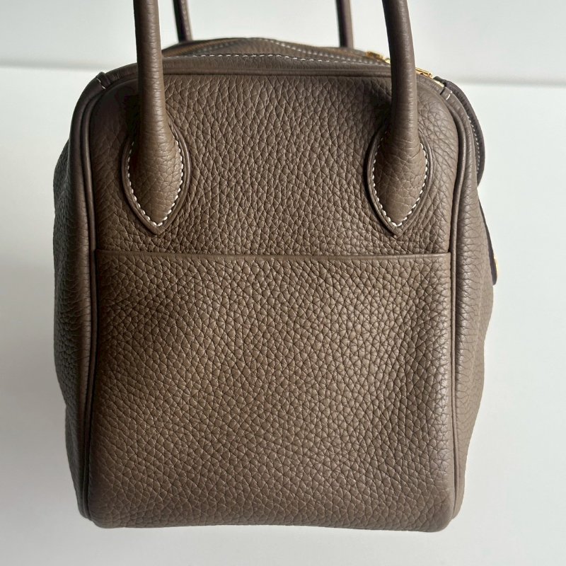 98新✨ Hermès 愛馬仕 Lindy 26 大象灰金釦-18