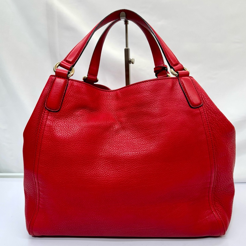 Gucci 古馳 Soho 皮革托特包（型號 282309） 紅色-1