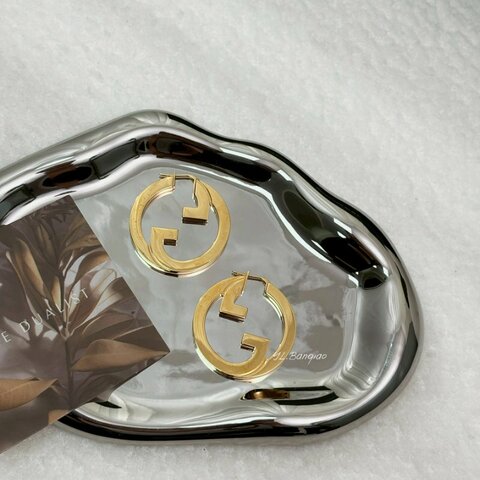 Y1993-Gucci Blondie金色logo耳環