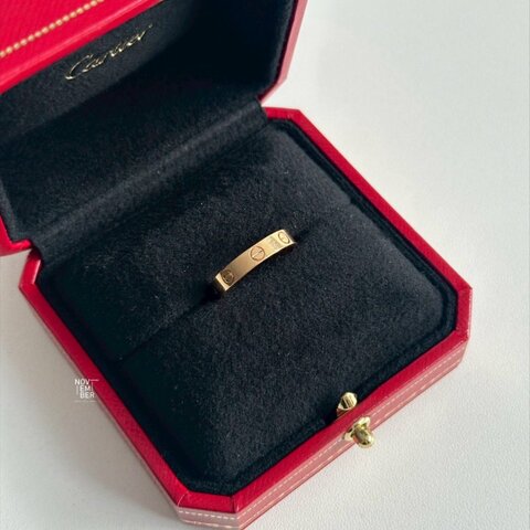 99新🆕 Cartier 卡地亞 LOVE戒指 玫瑰金53號 有購證、盒子、保證卡