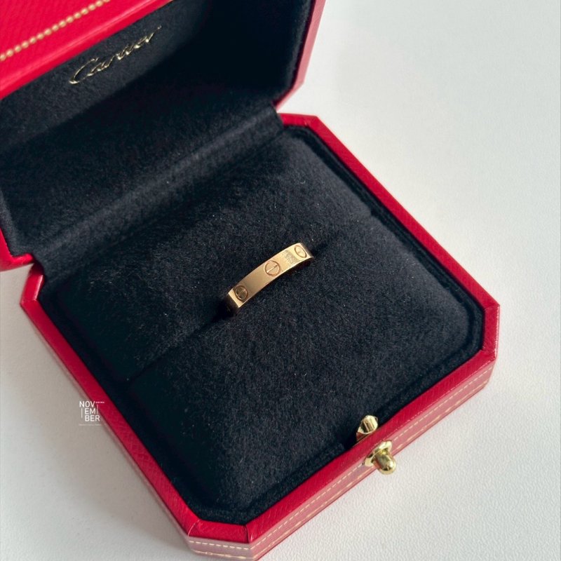 99新🆕 Cartier 卡地亞 LOVE戒指 玫瑰金53號 有購證、盒子、保證卡-4