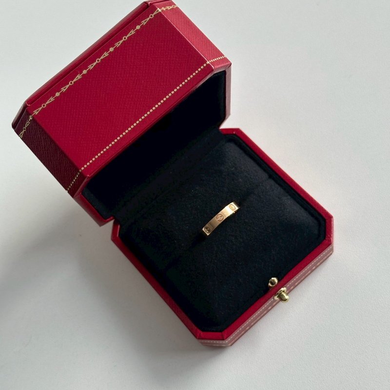 99新🆕 Cartier 卡地亞 LOVE戒指 玫瑰金53號 有購證、盒子、保證卡-8