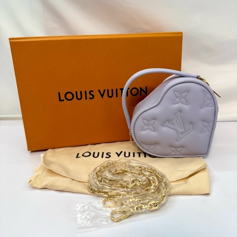路易威登 Louis Vuitton Bubblegram Pop My Heart 愛心鏈條兩用包（型號 M82041，RFID）