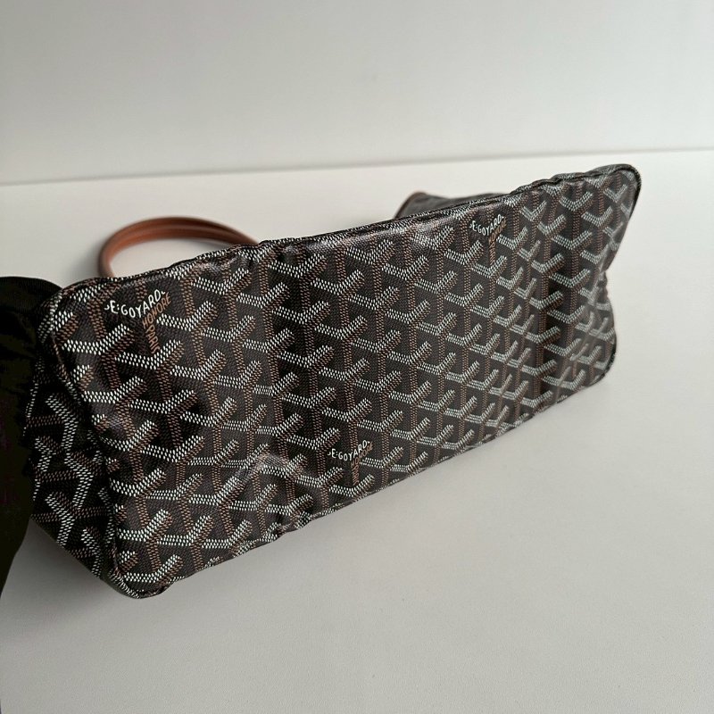 99新🆕 Goyard 戈雅 Saint Louis Tote Bag PM 黑棕-6