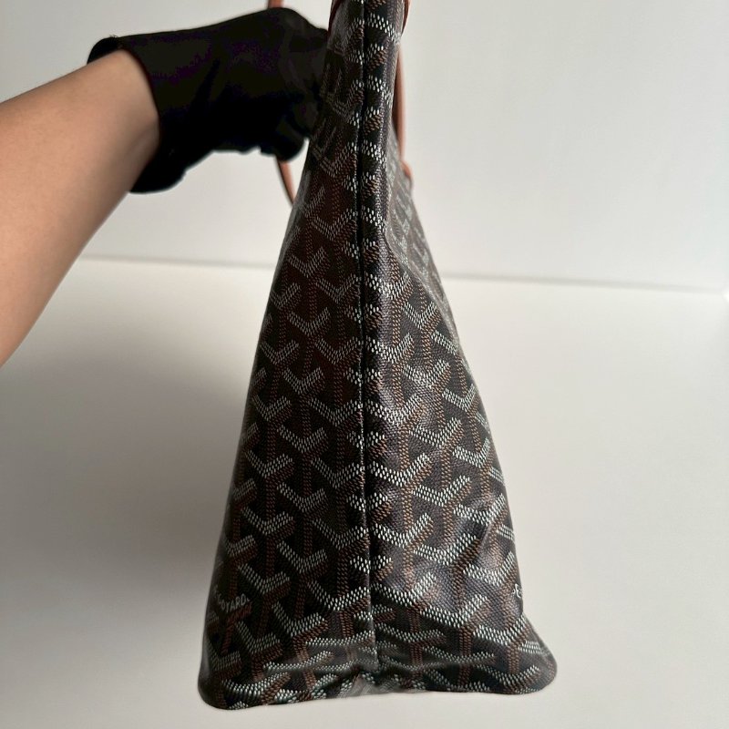 99新🆕 Goyard 戈雅 Saint Louis Tote Bag PM 黑棕-8