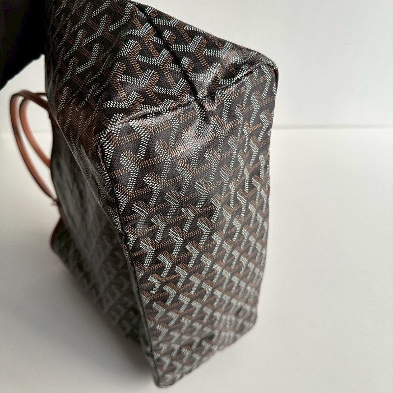 99新🆕 Goyard 戈雅 Saint Louis Tote Bag PM 黑棕-9