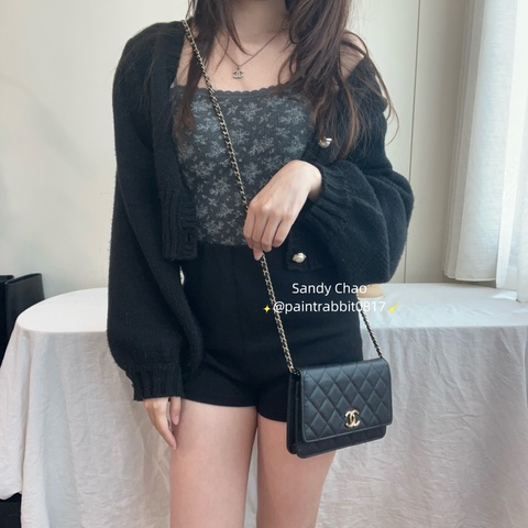 ෆ Chanel 23c 浮雕logo woc🈶購證