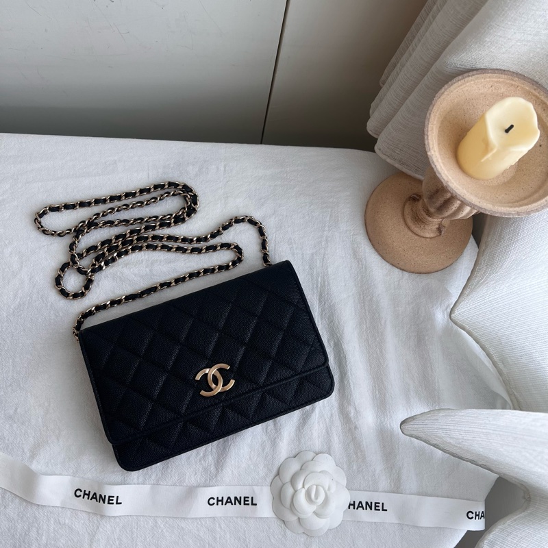 ෆ Chanel 23c 浮雕logo woc🈶購證-6