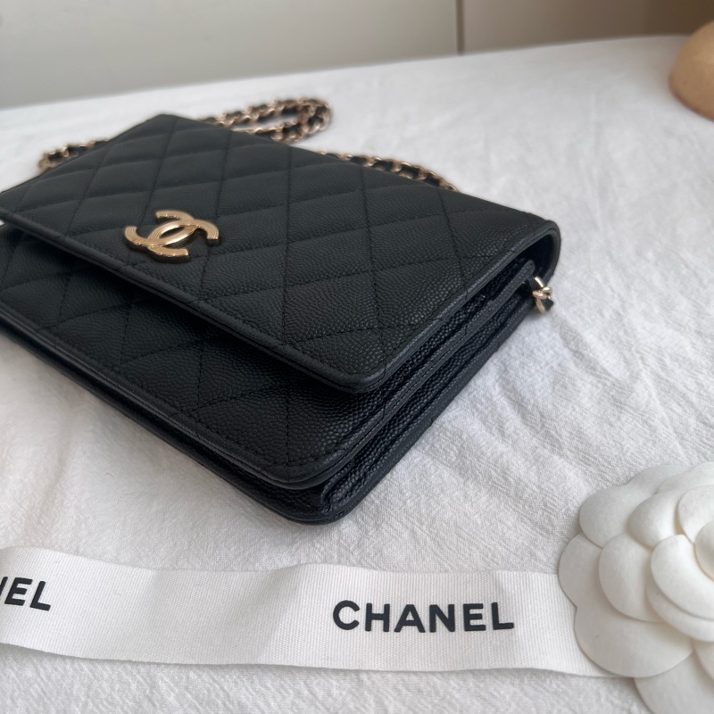 ෆ Chanel 23c 浮雕logo woc🈶購證-7