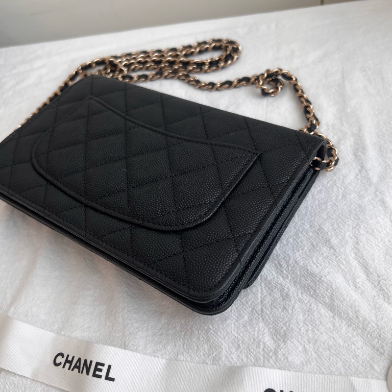 ෆ Chanel 23c 浮雕logo woc🈶購證-9