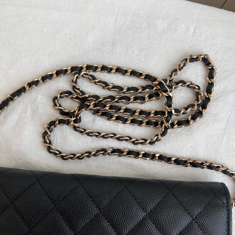 ෆ Chanel 23c 浮雕logo woc🈶購證-11