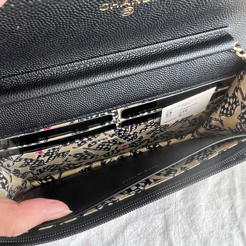 ෆ Chanel 23c 浮雕logo woc🈶購證-18