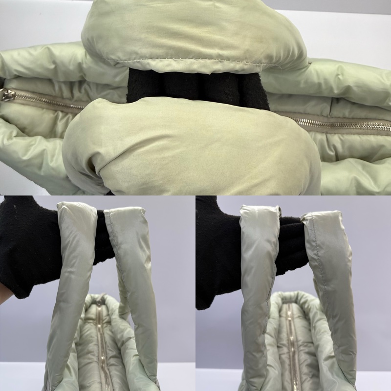 CHANEL  香奈兒 綠色尼龍空氣包 MATELASSE COCO COCOON（無卡）-4