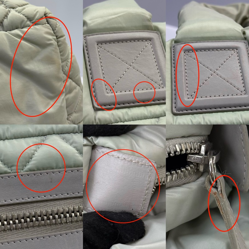 CHANEL  香奈兒 綠色尼龍空氣包 MATELASSE COCO COCOON（無卡）-8