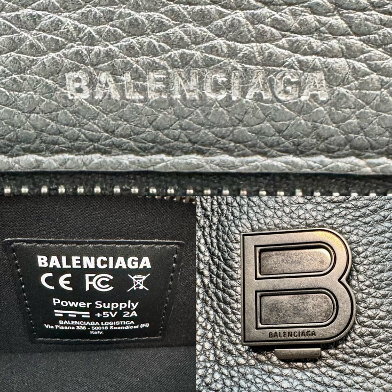 巴黎世家 小牛皮 Logo Projector 兩用包（型號 672626）-8