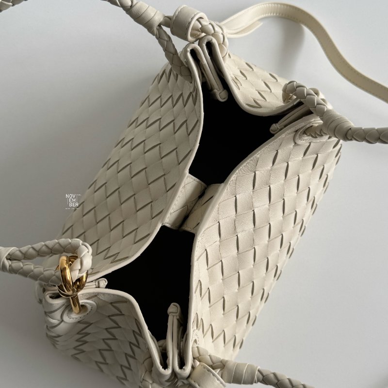 全新🤍 Bottega Veneta BV Parachute 中號 白色金釦-2