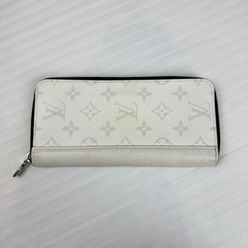 路易威登/Louis Vuitton Zippy 銀扣白色老花 長款拉鏈錢包20x2x10cm-0