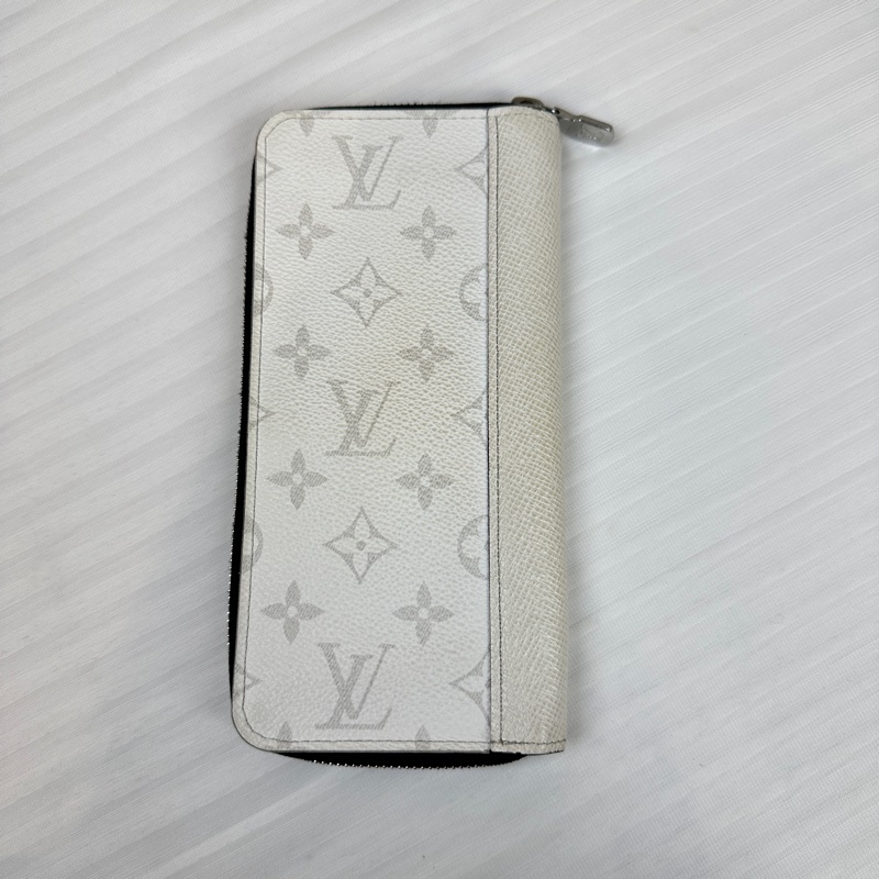 路易威登/Louis Vuitton Zippy 銀扣白色老花 長款拉鏈錢包20x2x10cm-1