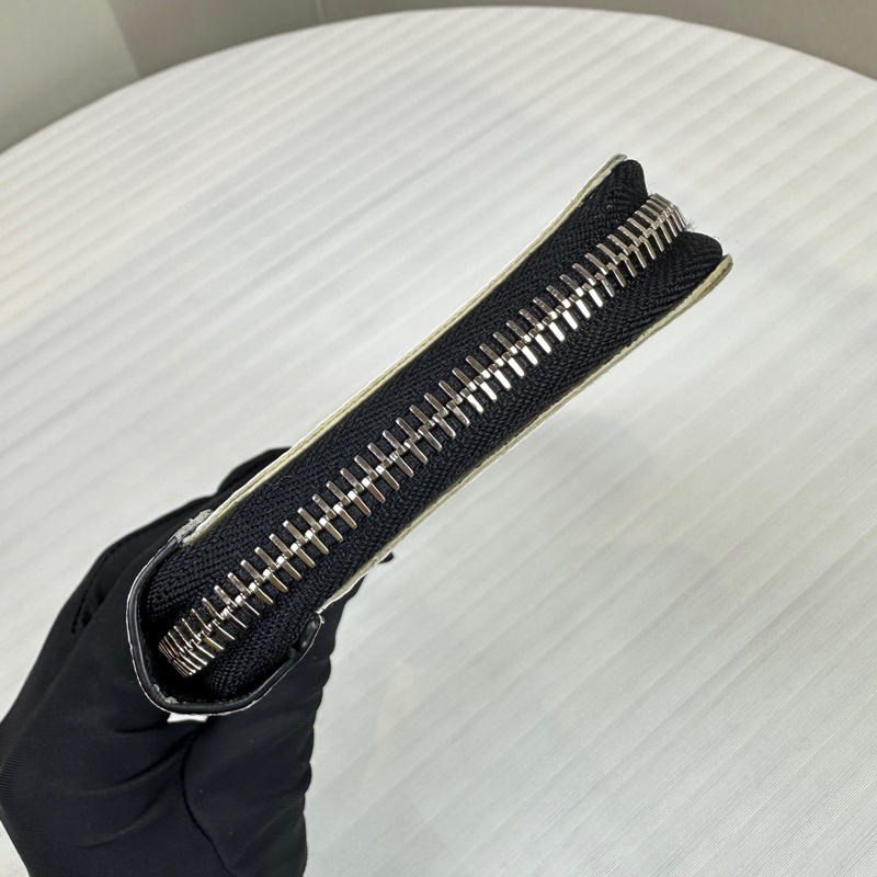 路易威登/Louis Vuitton Zippy 銀扣白色老花 長款拉鏈錢包20x2x10cm-4