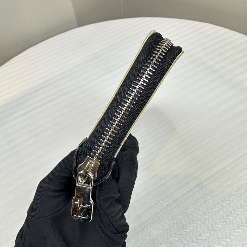 路易威登/Louis Vuitton Zippy 銀扣白色老花 長款拉鏈錢包20x2x10cm-5