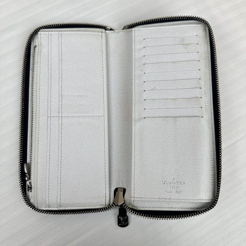 路易威登/Louis Vuitton Zippy 銀扣白色老花 長款拉鏈錢包20x2x10cm-6