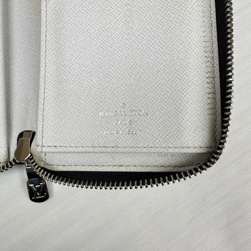 路易威登/Louis Vuitton Zippy 銀扣白色老花 長款拉鏈錢包20x2x10cm-7