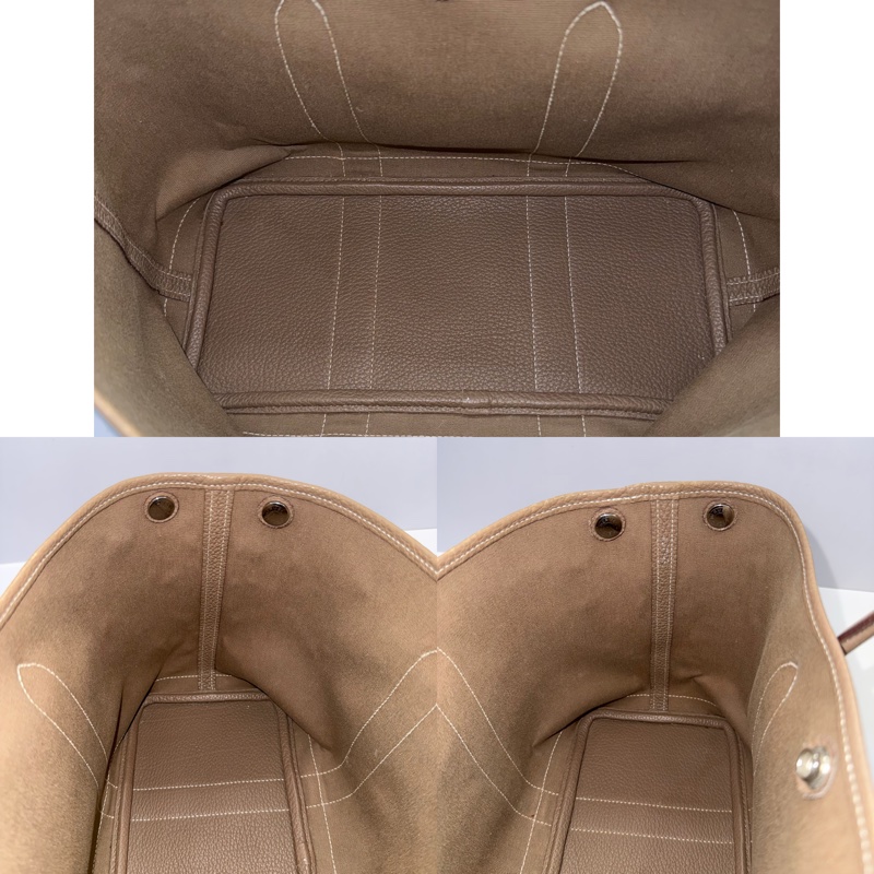 HERMES 愛馬仕 大象灰手提包 花園包 GARDEN PARTY 30 TPM  □R STAMP-5