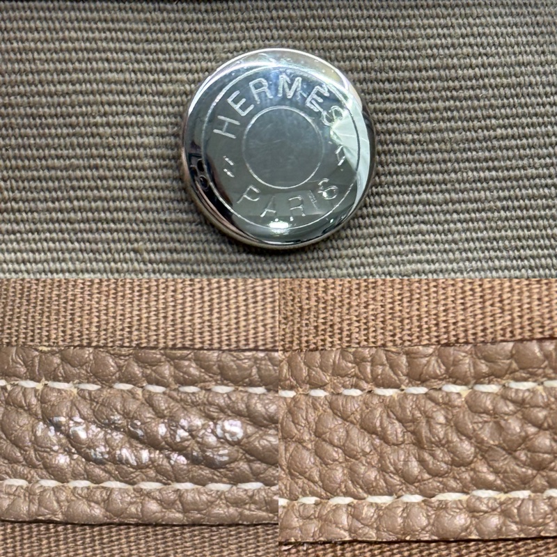 HERMES 愛馬仕 大象灰手提包 花園包 GARDEN PARTY 30 TPM  □R STAMP-6