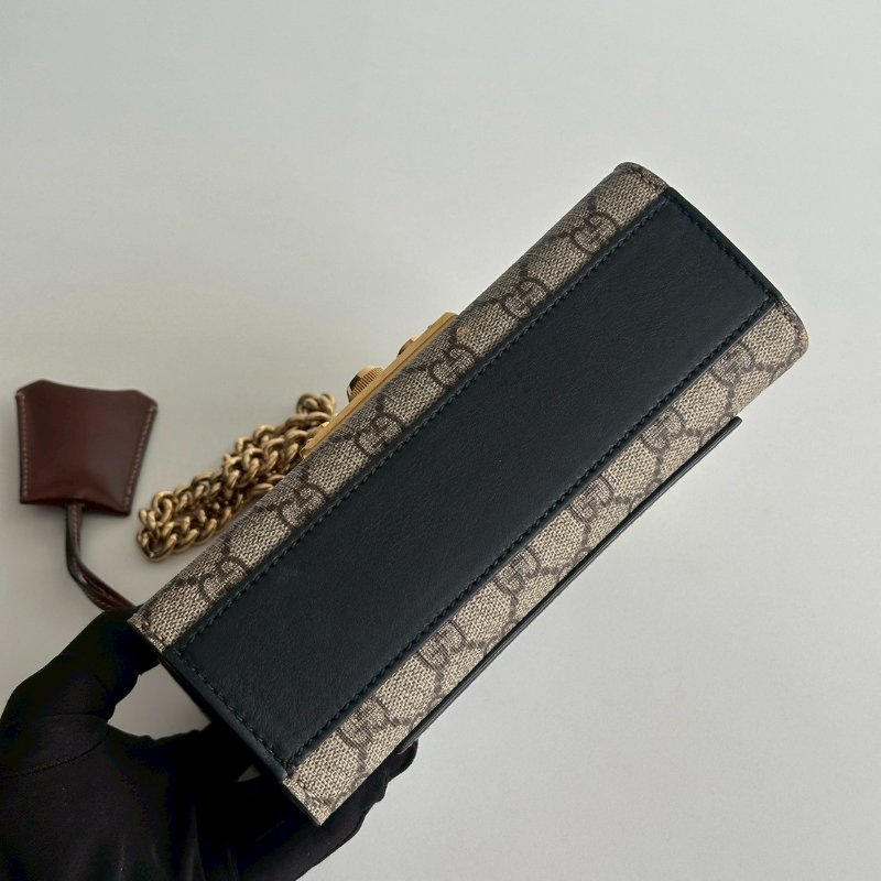 98新✨ Gucci 古馳 Padlock 小號 鏈條老花拼黑色-7