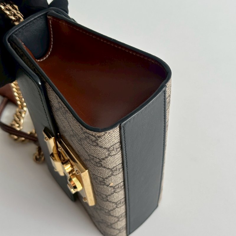 98新✨ Gucci 古馳 Padlock 小號 鏈條老花拼黑色-8