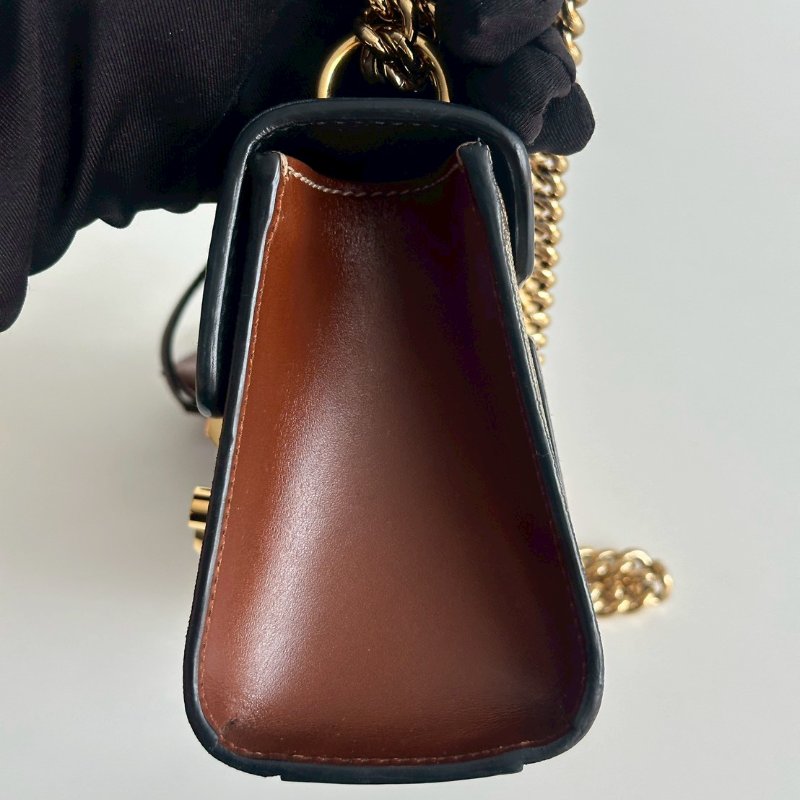 98新✨ Gucci 古馳 Padlock 小號 鏈條老花拼黑色-13