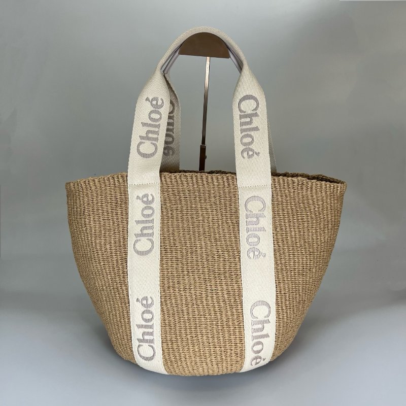 CHLOE 草編托特包-0