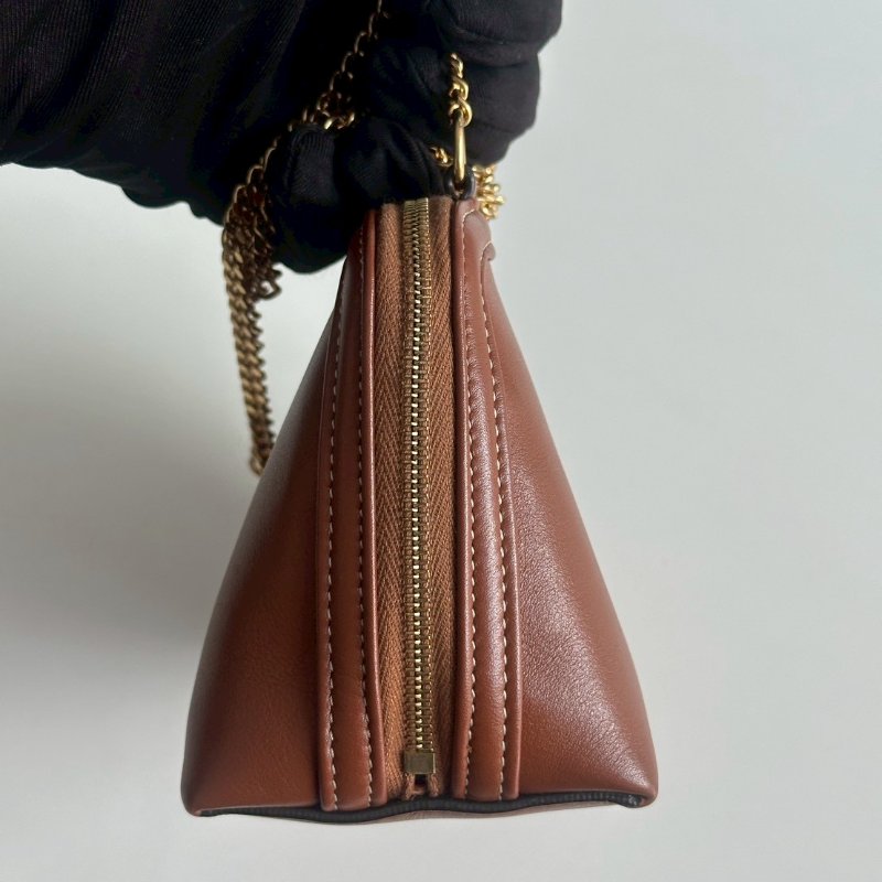 99新🆕 全配有購證🙌🏻 Celine 鏈條斜背包 棕色-8