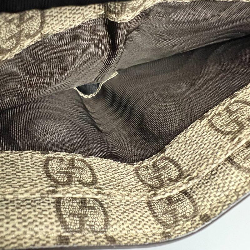 GUCCI 756526  綠格紋內裡老花對開短夾-7