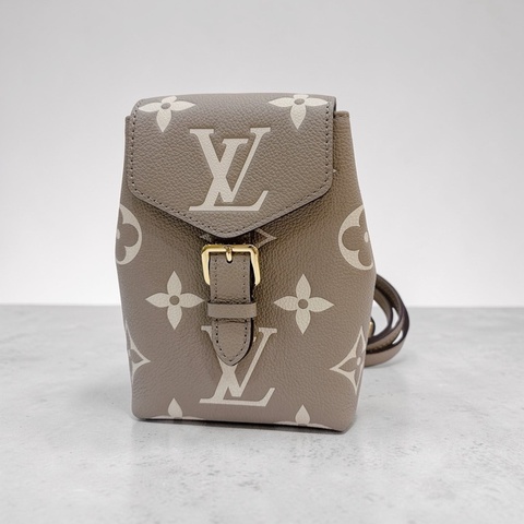 莉亞精品♡ LV tiny 斑鳩灰大象灰小書包 9新美包